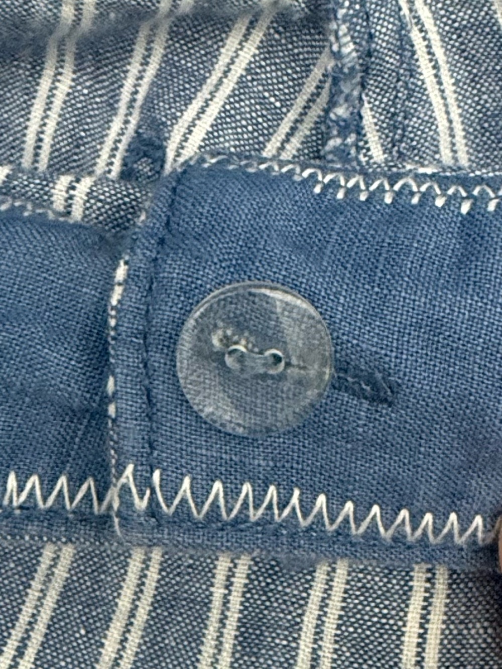Tommy Bahama Blue and White Striped Straight-Leg Pants - Picture 10 of 16